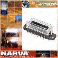 Narva Brand 6-Way Standard ATS Blade Fuse Box - Blister pack of 1