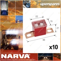 Narva L-Type Short Tab Fuse Link - 48mm 60 Amp - Pack of 10 Premium