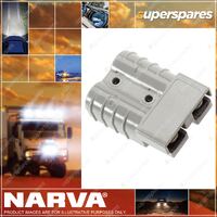 Narva Heavy Duty 50 Amp Connector Housing With Copper Terminals Blister Pack