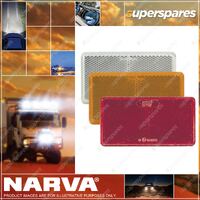 Narva Clear Retro Reflectors 105mmx55mm with Self Adhesive Blister Pack 2