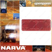 Narva Red Retro Reflector 70mmx28mm with Self Adhesive 84037BL Premium