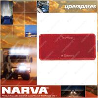 Narva Red Retro Reflector 94mmx44mm with Self Adhesive 84052BL Premium