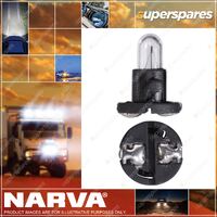 Narva 12 Volt 1.2W T-1/4 NW Dash Panel Light Globe with Black Base