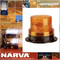 Narva LED Quad Flash Strobe Light Amber Flange Base 12-80 Volts 85368A