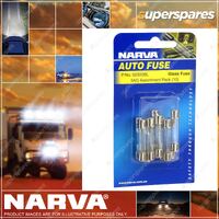 Narva 3Ag Glass Fuses Internal Soldered Cap Pack Of 552300BL Premium