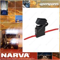Narva In-Line Standard Ats Blade Fuse Holder w/ Weatherproof Cap 30A Amp 54406Bl