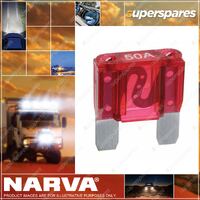 Narva Electrical Auto Maxi Blade Fuses 50 Amp RED - Blister pack of 1