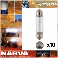 Narva Festoon Globe 12V 5W 11 X 41mm Sv8-5.8 T-11mm Pack X10 47258 Box of 10