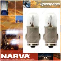 Narva Instrument Licence Plate Globe 12 Volt 2W 47281Bl - Blister Pack Of 2