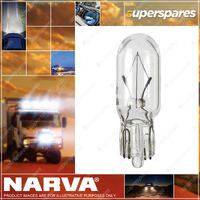 Narva Brand Globe Wedge 12V 1.7W T6.5mm Pk2 7mm wide x 20mm - Blister Pack Of 2