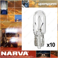 Narva Brand Wedge Globe 12V 1.7W T-6.5mm Part NO. 47287 Box of 10