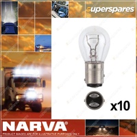 Narva Stop Tail & Indicator Globe 24V 21 5W Bay15D Offset Pins S-25mm Box of 10