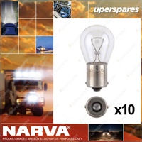 Narva Stop Tail And Indicator Globe 21W Ba15S S-25mm 12V 47382 for bmw Box of 10