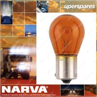 Narva Stop Tail And Indicator Globe Amber 12 Volt 21W bf - Blister Pack Of 2