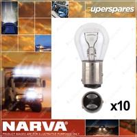 Narva Stop Tail & Indicator Globe 21/4W Baz15D Offset Pins S-25mm Box of 10