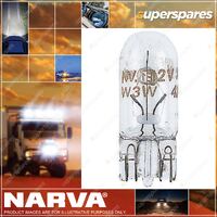 Narva Wedge Globe 12V 5W W2.1 X 9.5D T-10mm 47501BL for - Blister Pack Of 2