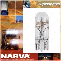 Narva Wedge Globe 24 Volt 3W W2.1 X 9.5D T-10mm 10mm wide x 26mm - Box Of 10