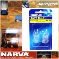 Narva Wedge Globe 12V 21Cp W2 X 15D T-15mm 47526BL - Blister Pack Of 2