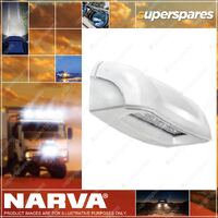 Narva Led Licence Plate Lamp In White Housing 0.5M Cable 10-30 Volt 90862Wbl