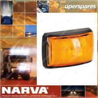 Narva Led Side Marker Front End Amber Lamp Black Deflector Base 10-33V 91422Bl