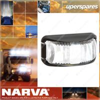 Narva LED Front End Outline Marker Lamp White Black Deflector Base 9-33V 91612Bl
