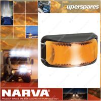 Narva Led Side Direction Indicator Lamp Amber Black Base 9-33 Volt 91642