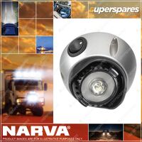 Narva LED Interior Swivel Lamp With Off On Switch With Silv 10-30V 1W 87654S