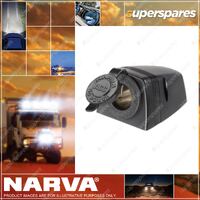 Narva Black Heavy-Duty Surface Mount Accessory Socket - Blister Pack