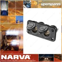 Narva Brand Heavy-Duty Twin Accessory Sockets 81027BL Premium Quality