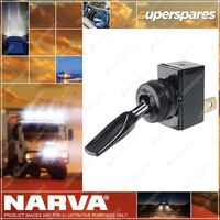Narva Off / Momentary On Spring Toggle Switch Push On Terminals 60045BL