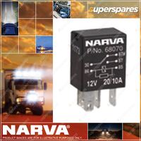 Narva 12 Volt Micro Change Over Relay 5 Pin 20/10 Amp 68070Bl Premium Quality