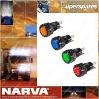 Narva Pilot Lamp With Amber LED 12 Volt 17mm Diameter Blister Pack