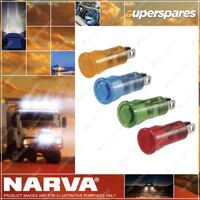 Narva 24 Volt Pilot Lamp With Red LED Switch with push on terminals