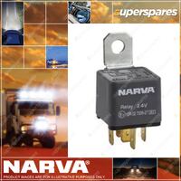 Narva 24V 30Amp Normally Open 5 Pin Relay with Resistor - Blister Pack 1
