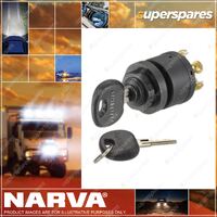 Narva 3 Position Ignition Switch Marine With Push For Choke Function 64008