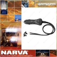 Narva Cigarette Lighter Plug with Adaptor and 1m Straight Lead - Blister Pack