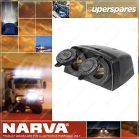 Narva Heavy Duty Twin Surface Mount Accessory Sockets 81160Bl Premium