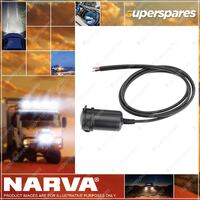 Narva Heavy-Duty In-Line Accessory Socket with Dustproof Cover & 1m Lead