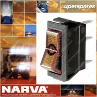 Narva Illuminated Off/On Rocker Switch - Amber 62015Bl Premium Quality