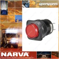 Narva Off / On Push / Push Switch With solder type terminal Red LED 60086BL