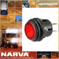 Narva Off/On Push/Push With Waterproof Neoprene Boot And Red LED 60094Bl