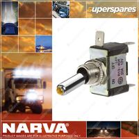 Narva Off / On Toggle Switch With Amber LED Car Marine Light 60285BL