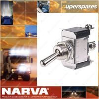 Narva On / Off / On Metal Toggle Switch Screw Terminals - Blister Type Pack