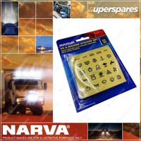 Narva RV & Marine Sticker Set for Switch Light Interior Parts - Blister Pack