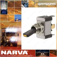 Narva Off/On Heavy-Duty Toggle Switch With Red LED 60283Bl Premium