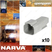 Narva 2 Way Female Waterproof Deutsch Connector Housing - Pack of 10