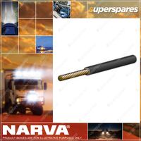 Narva Single Core Black Cable 3mm Length 100 Meters Black 10Amp 5813-100Bk