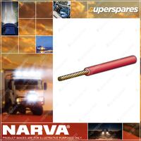Narva Single Core Red Cable 3mm Length 100 Meters Red 10Amp 5813-100Rd