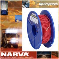 Narva Single Core Red Cable 3mm Length 30 Meters Red 10Amp 5813-30Rd