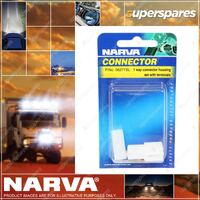 Narva 1 Way Quick Connector Housing Terminals Amperage Rating 20A Pair 56271Bl